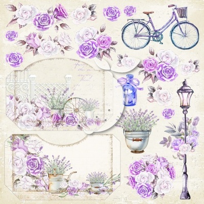 Аркуш двостороннього паперу для скрапбукінгу від LemonCraft - My Provence Provence 03