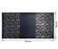 Відріз екошкіри з тисненням золотою фольгою Golden Stars Dark blue, розмір 500мм 250мм, ТМ Фабрика Декору