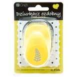 Дірокол фігурний 2,5см ПАПОРОТНИК, TM dpCraft (Dalprint)