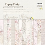 Набiр паперу для скрапбукiнгу Lemoncraft - Linen Story, 30.5x30.5см