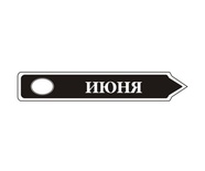 Акриловий штам TRU107-6 Июнь, розмір 7х1,2 см