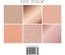 Набір кардстоку DCWV Solid Rose Golds, 15x15см, 18 аркушів, рожеве золото, різні текстури