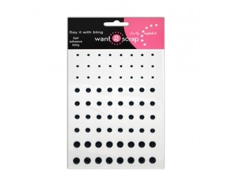 Половинки кристалів Want2Scrap - Rhinestones - Navy Blue, 72