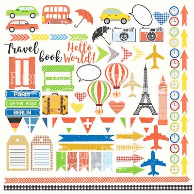 Аркуш з картинками для вирізання European Holidays, ТМ Фабрика Декору