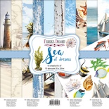 Набір скрап-паперу Sea of dreams 20x20см, ТМ Фабрика Декору