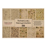 Набір одностороннього крафт-паперу для скрапбукінгу Botanical backgrounds 42x29,7 см, ТМ Фабрика Декору