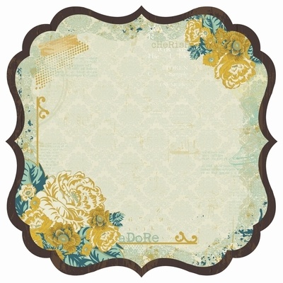 Фігурний аркуш пігменту Kaisercraft - HIDDEN TREASURES COLLECTION TOKEN, 30x30 см