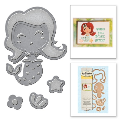 Ніж для вирубки від Spellbinders - Build-a-Mermaid - Русалочка