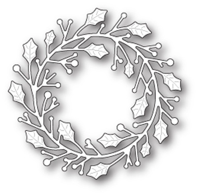 Ножі від Poppystamps - Home for the Holidays Wreath craft die