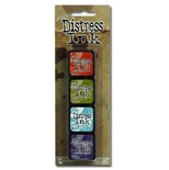 Набір штемпельних подушок Ranger - Distress Mini Ink Kit - Kit 8
