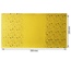 Відріз екошкіри з тисненням золотою фольгою Golden Stars Stars Yellow, 50см х 25см, ТМ Фабрика Декору