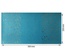 Відріз екошкіри з тисненням золотою фольгою Golden Stars Bright blue, 50см х 25см, ТМ Фабрика Декору