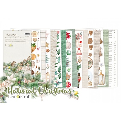 Набiр паперу для скрапбукiнгу Lemoncraft - Natural Natural Christmas, 15.2.5см, елементи для вирізання