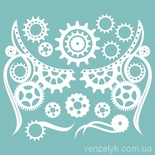 Чіпборд від Вензелик - Набір стімпанковий, розмір: 83x97 мм