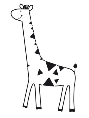 Акриловий штамп від Kaisercraft - GIRAFFE - MINI CLEAR