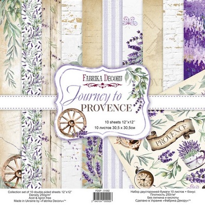Набір скрап-паперу Journey to Provence, ТМ Фабрика Декору
