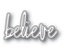 Ножі для вирубки від Memory Box - Believe Jotted Script