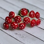 Грибочки від ScrapBerryʼs - мухомори, 12 шт