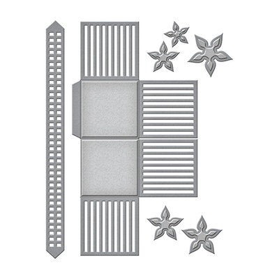 Ножі від Spellbinders — Lattice Floral Basket - Кошик з квітами