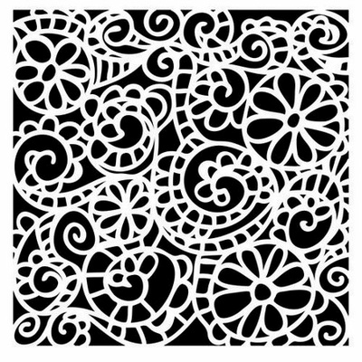 Маска The Crafter's Workshop - Swirly Garden, 30x30cм