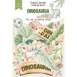 Набір висічок для скрапбукінгу, колекція Dinosauria 61 шт., ТМ Фабрика Декору