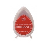 Чорнило для штампінгу Tsukineko - Brilliance Dew Drops Rocket Red