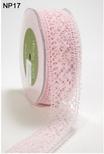 Стрічка від May Arts - Crochet Ribbon, колір рожевий, 3,8 см, 90 см