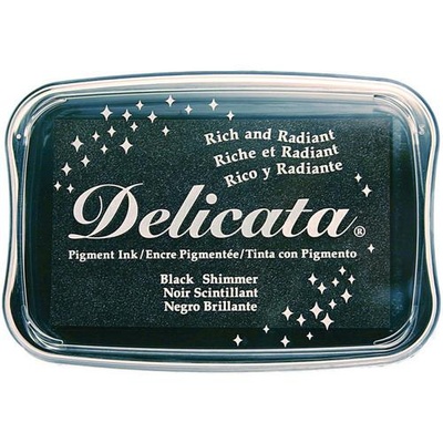 Чорнило Tsukineko Delicata Ink Pad - Black Shimmer