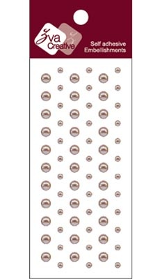 Клейові напівперлинки Dots Pearl - Taupe, 69 шт
