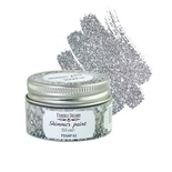 Фарба з глітером Shimmer paint, колір Срібло, ТМ Фабрика Декору, 30 мл