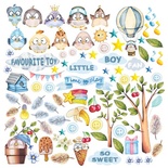 Аркуш з картинками для вирізання Cutie sparrow boy, ТМ Фабрика Декору