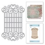 Ніж для вирубки від Spellbinders - Swirl Lattice Panel