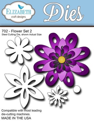 Ніж від Elizabeth Craft Designs - Flower Set, 5 елементів.