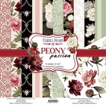 Набір скрап-паперу Peony passion 30,5x30,5см, ТМ Фабрика Декору
