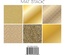 Набір кардстоку DCWV Solid Golds, 15х15см, 18 аркушів, золото, різні текстури