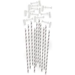 Трубочки і держаки для вертушок від We R Memory Keepers - Grey Pinwheel Attachments