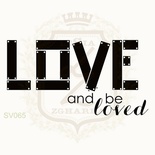 Акриловий штамп Lesia Zgharda SV065 LOVE AND BE LOVED, 5.4x2.7 см.