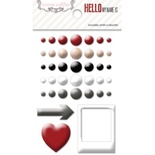 Емалеві прикраси Teresa Collins - Hello My Name Is, 38 штук
