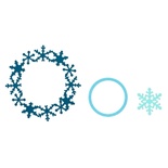 Набір ножів Sizzix Framelits Die Set 3PK - 3PK, Snowflake - Cнежинки, 3 шт.