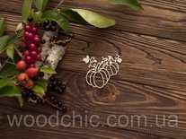 Чіпборд Два гарбузи від WOODchic, 7 на 6.3см