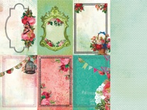 Лист двусторонней скрапбумаги от Kaisercraft - Cherished - Secret Admirer, 30,5х30,5 см