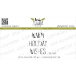 Акриловий штамп Lesia Zgharda TA167 Warm holiday wishes, розмір 2.1х2.6 см