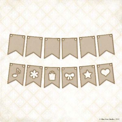 Чіпборд Blue Fern StudiOs-Party Flags