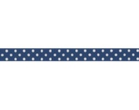 Стрічка у горошок BoBunny - Dark Denim Double Dot, ширина 1 см, довжина 90 см