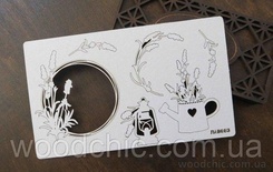Чіпборд набір Лаванда 003 від WOODchic, 12х2см