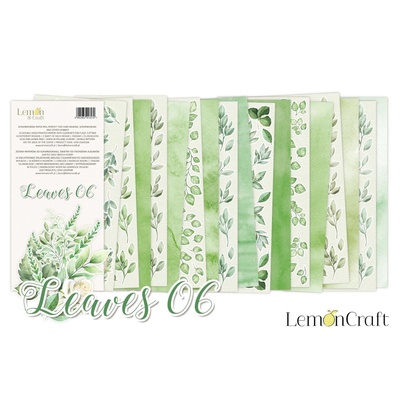 Набiр паперу для скрапбукiнгу Lemoncraft - Leaves Leaves 06, 15.2.5см, елементи для вирізання