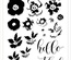 Набор штампов от Altenew - Flower Arrangement Stamp Set