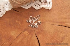 Чіпборд "Гілочка з листочками" від WOODchic, 6x4.8 см