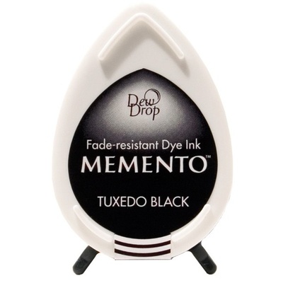 Чорнило для штампінгу Tsukineko - Memento Dew Drops Tuxedo Black