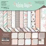 Набір двостороннього паперу від Scrapmir - Happy Days, 20x20см, 10 шт.